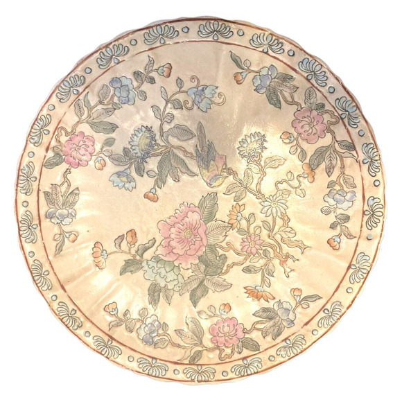 Dynasty by Heygill Hand Painted in China 10" Plate Multicolor Floral with a Bird - Picture 1 of 2